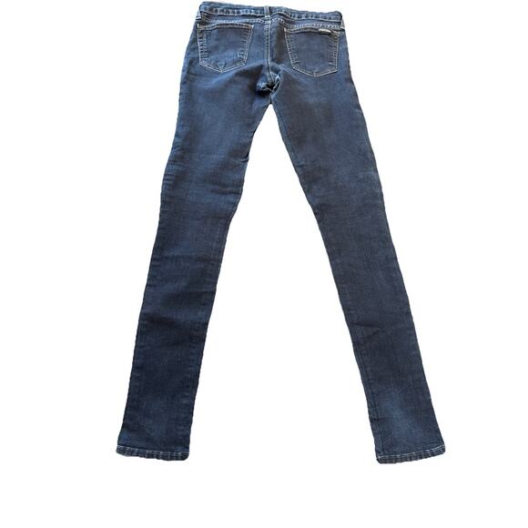 Just USA Women;s Skinny Jeans Stretch Denim Blue Dark Wash Size 7 - Picture 11 of 16